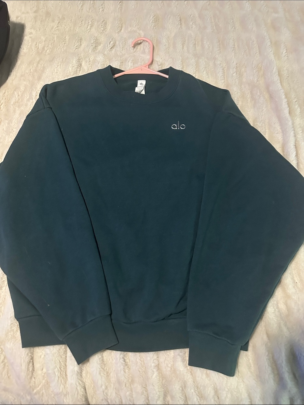 ALO Yoga Green Winter Ivy Rare Color Accolade Crewneck Sweatshirt - Small 🦄